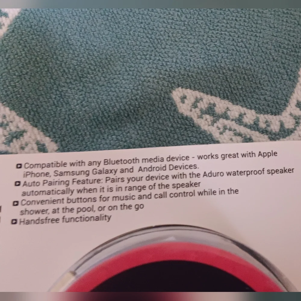 Wireless Shower Speaker - Tropical Design